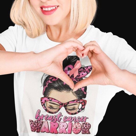 🎗️ T-Shirt Title: BREAST CANCER WARRIOR - Picture 1 of 4